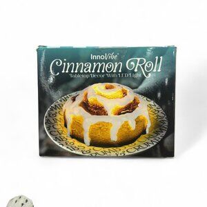 Cinnamon roll Tabletop Decor with LED Light
